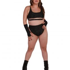 Dippin Daisies Rainbow Glow Reflective Underboob Crop Top Tops