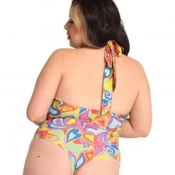 Cherry Mellow, Inc. Rainbow Groovy Hearts Halter Bodysuit 23 Cherry Mellow, Inc. Rainbow Groovy Hearts Halter Bodysuit