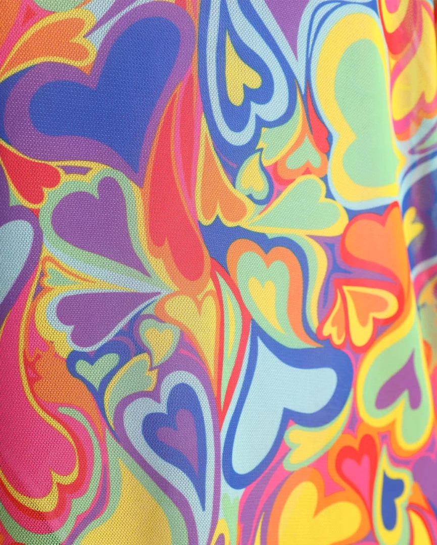 Rock & Rose Rainbow Groovy Hearts Mesh Oversized Tee New Arrivals 4 Rock & Rose Rainbow Groovy Hearts Mesh Oversized Tee New Arrivals
