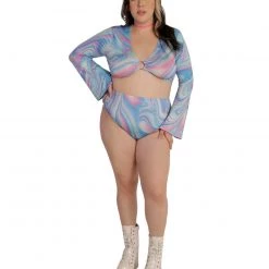 Cherry Mellow, Inc. Rainbow Swish High-Waisted Bottoms 16 Cherry Mellow, Inc. Rainbow Swish High-Waisted Bottoms