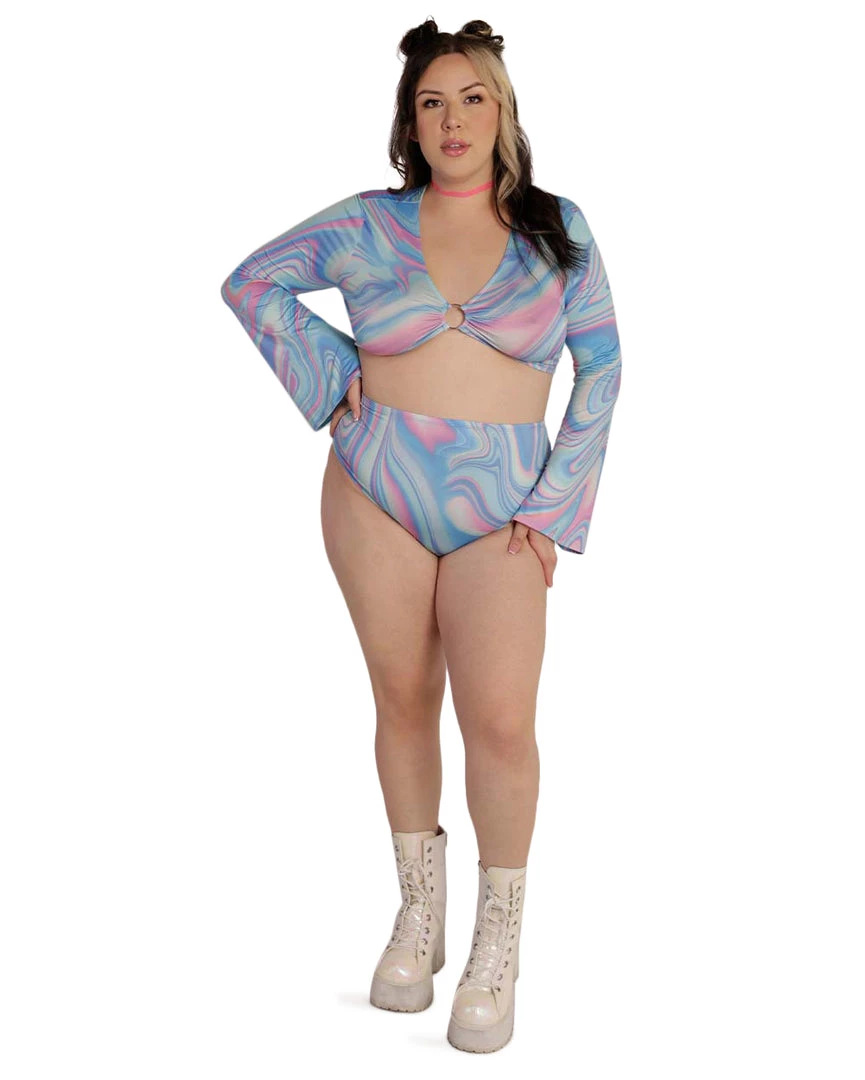 Cherry Mellow, Inc. Rainbow Swish High-Waisted Bottoms 9 Cherry Mellow, Inc. Rainbow Swish High-Waisted Bottoms