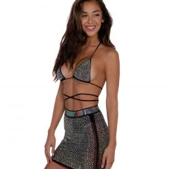 Hot & Delicious Black Bead Dresses & Sets Rainin' Rhinestone Top And Skirt Set 10 Hot & Delicious Black Bead Dresses & Sets Rainin' Rhinestone Top And Skirt Set