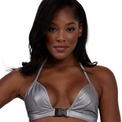 Cherry Mellow, Inc. Tops Ray Of Light Reflective Clasp Crop Top