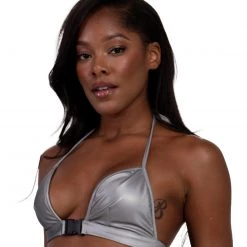 Cherry Mellow, Inc. Tops Ray Of Light Reflective Clasp Crop Top