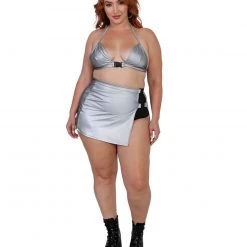 Cherry Mellow, Inc. Tops Ray Of Light Reflective Clasp Crop Top