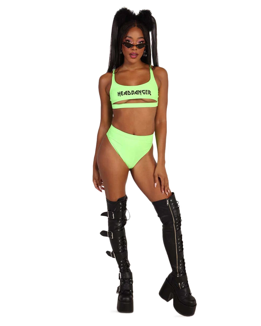 Dippin Daisies Clothing Recycled Fabric Headbanger Hi-Waist Bottoms 5 Dippin Daisies Clothing Recycled Fabric Headbanger Hi-Waist Bottoms