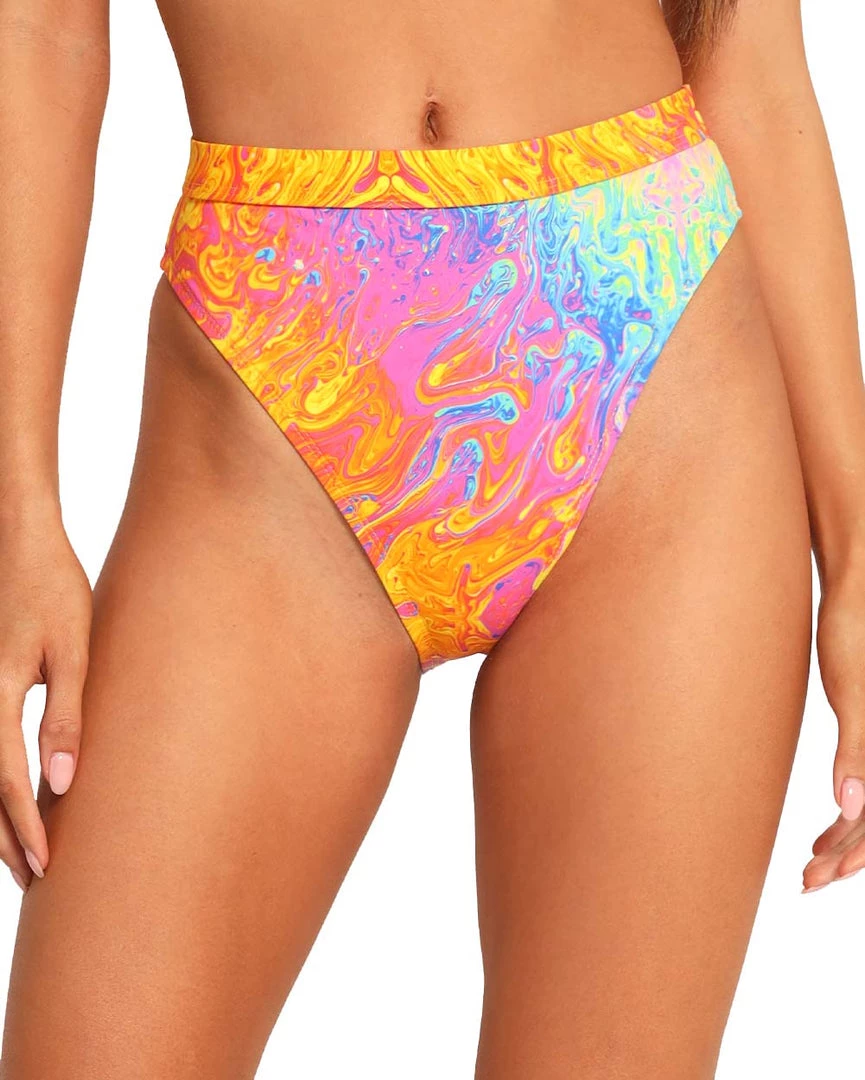 Dippin Daisies New Arrivals Recycled Fabric Liquid Rainbow High Cut Bottoms 3 Dippin Daisies New Arrivals Recycled Fabric Liquid Rainbow High Cut Bottoms