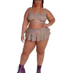 Dippin Daisies Clothing Recycled Fabric Magic Mushroom Mini Skirt