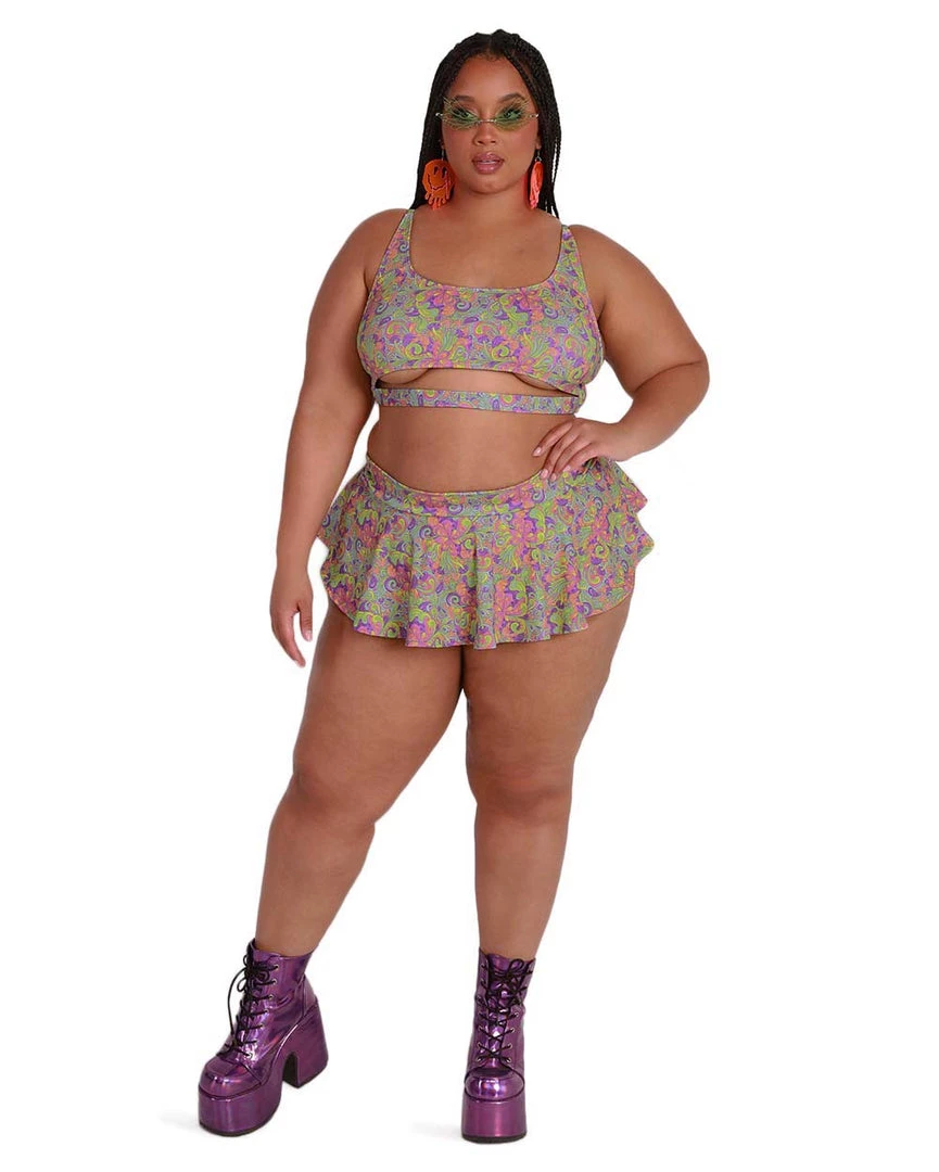 Dippin Daisies Clothing Recycled Fabric Magic Mushroom Underboob Crop Top 11 Dippin Daisies Clothing Recycled Fabric Magic Mushroom Underboob Crop Top