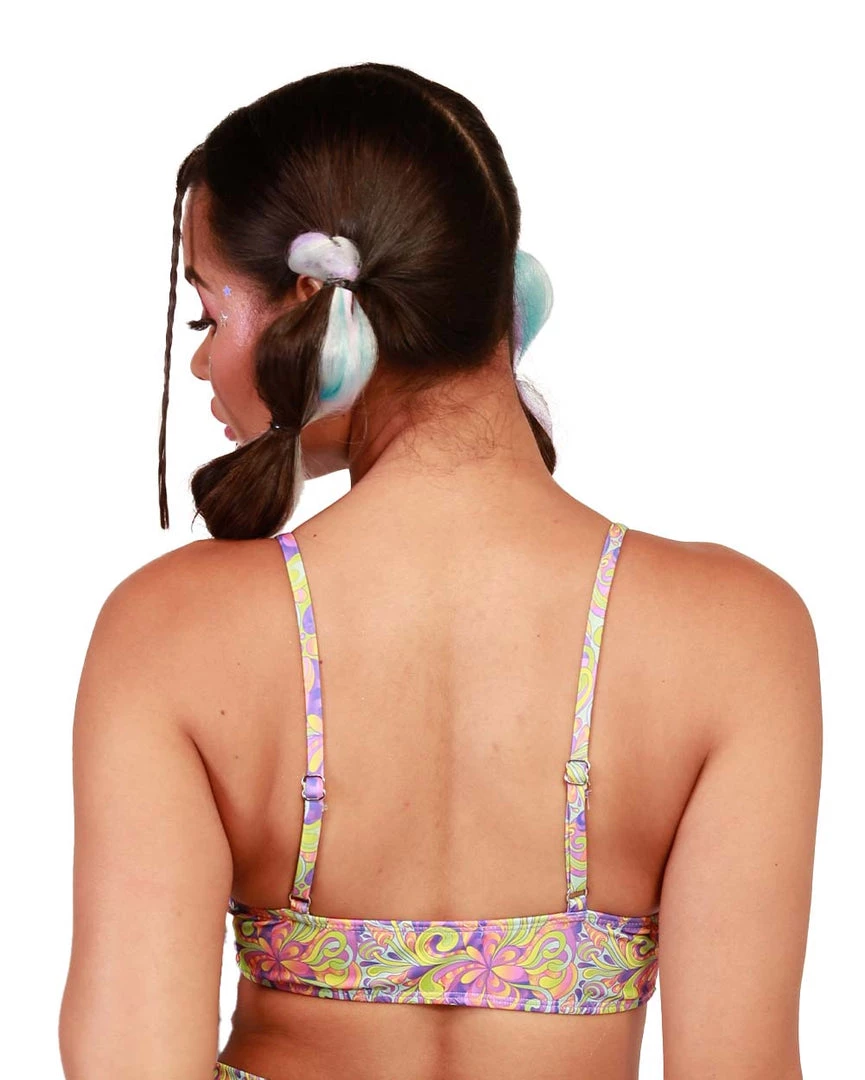 Dippin Daisies Clothing Recycled Fabric Magic Mushroom Underboob Crop Top 6 Dippin Daisies Clothing Recycled Fabric Magic Mushroom Underboob Crop Top