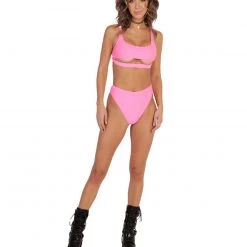 Dippin Daisies Recycled Fabric Malibu BB Cutout Crop Top 92 Dippin Daisies Recycled Fabric Malibu BB Cutout Crop Top