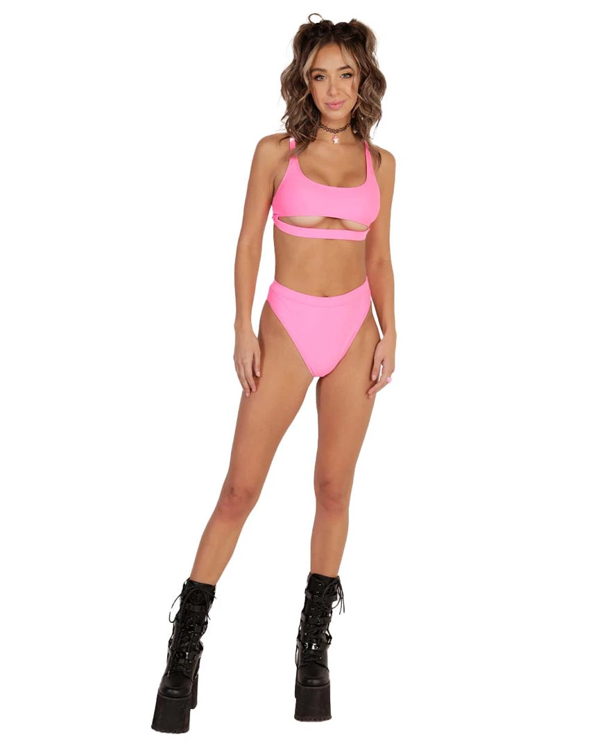 Dippin Daisies Recycled Fabric Malibu BB Cutout Crop Top 45 Dippin Daisies Recycled Fabric Malibu BB Cutout Crop Top