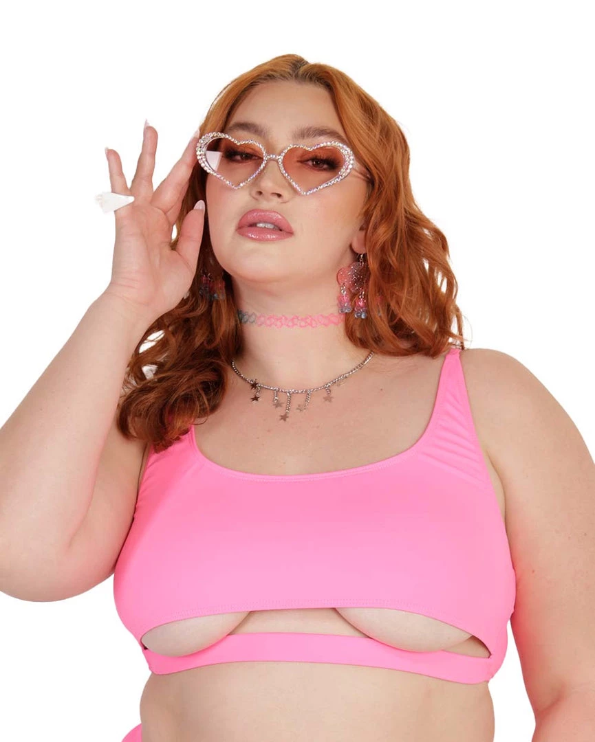 Dippin Daisies Recycled Fabric Malibu BB Cutout Crop Top 47 Dippin Daisies Recycled Fabric Malibu BB Cutout Crop Top