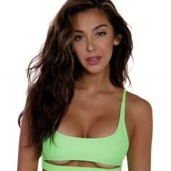 Dippin Daisies Recycled Fabric Malibu BB Cutout Crop Top 82 Dippin Daisies Recycled Fabric Malibu BB Cutout Crop Top