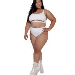 Dippin Daisies Recycled Fabric Malibu BB Cutout Crop Top 80 Dippin Daisies Recycled Fabric Malibu BB Cutout Crop Top