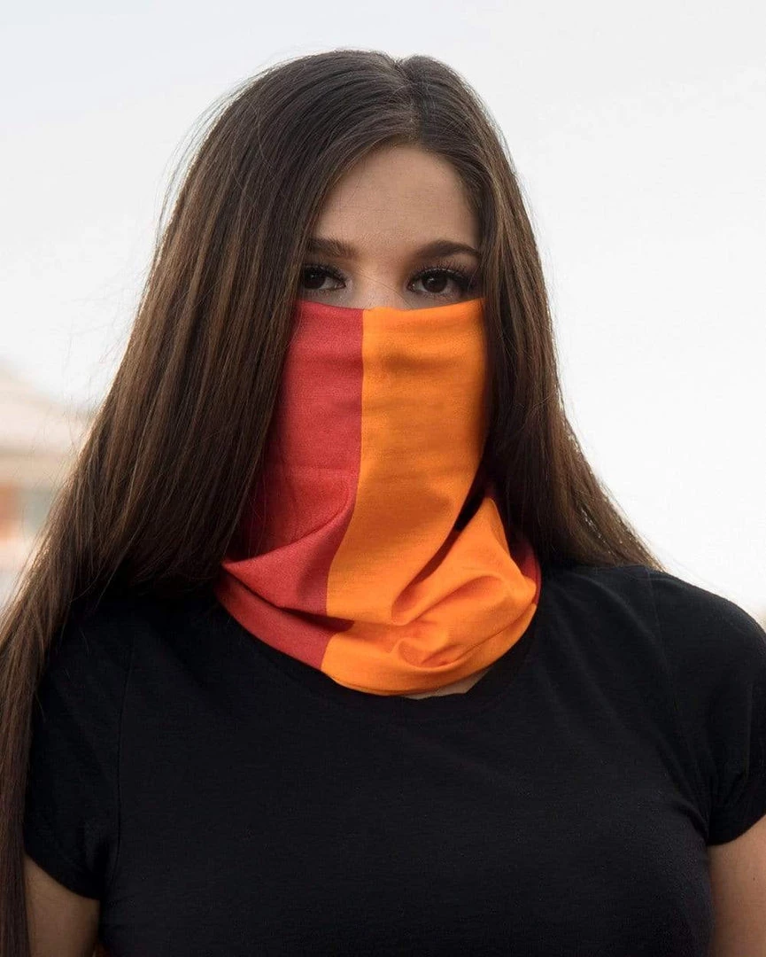 INTO THE AM Red And Orange Seamless Mask Bandana 4 INTO THE AM Red And Orange Seamless Mask Bandana