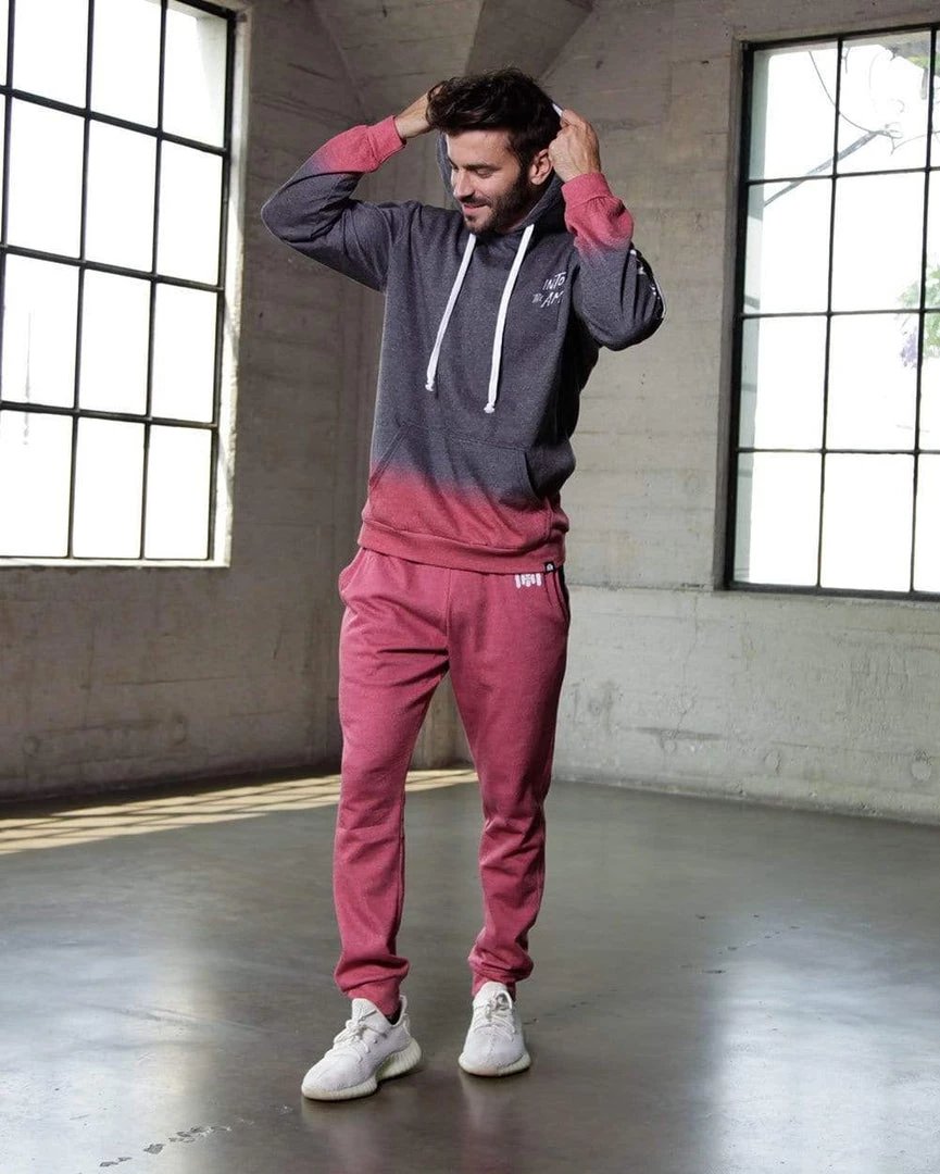 INTO THE AM Red Horizon Tie-Dye Hoodie Men 4 INTO THE AM Red Horizon Tie-Dye Hoodie Men