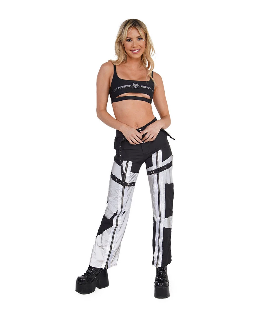 Cherry Mellow, Inc. Reflective Bio Hazard Underboob Crop Top 6 Cherry Mellow, Inc. Reflective Bio Hazard Underboob Crop Top