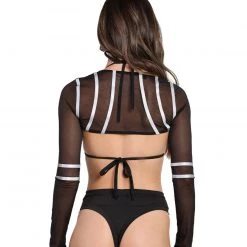 Banjul Clothing Reflective Wave Mesh Ultra Crop Long Sleeve 16 Banjul Clothing Reflective Wave Mesh Ultra Crop Long Sleeve