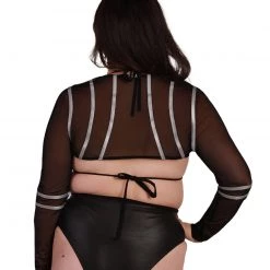 Banjul Clothing Reflective Wave Mesh Ultra Crop Long Sleeve 21 Banjul Clothing Reflective Wave Mesh Ultra Crop Long Sleeve