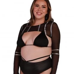 Banjul Clothing Reflective Wave Mesh Ultra Crop Long Sleeve 19 Banjul Clothing Reflective Wave Mesh Ultra Crop Long Sleeve