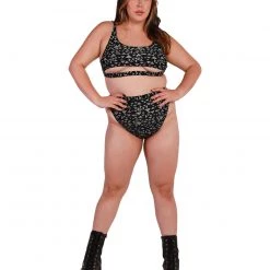 Dippin Daisies Retro Freak Reflective High Cut Booty Shorts Clothing