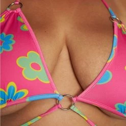 Cherry Mellow, Inc. Clothing Retro Trip Daisy O-Ring Bikini Top