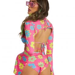 Cherry Mellow, Inc. Clothing Retro Trip Daisy O-Ring Bikini Top