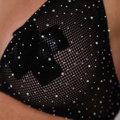 Trinity Tribe Ride'n Flirty Rhinestone Mesh Biker Shorts Set