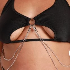 Rolita Couture X IHR Black Rebel Chain Top Clothing 26 Rolita Couture X IHR Black Rebel Chain Top Clothing