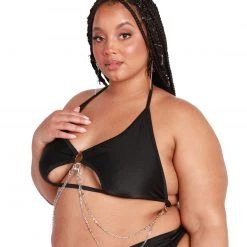 Rolita Couture X IHR Black Rebel Chain Top Clothing 28 Rolita Couture X IHR Black Rebel Chain Top Clothing