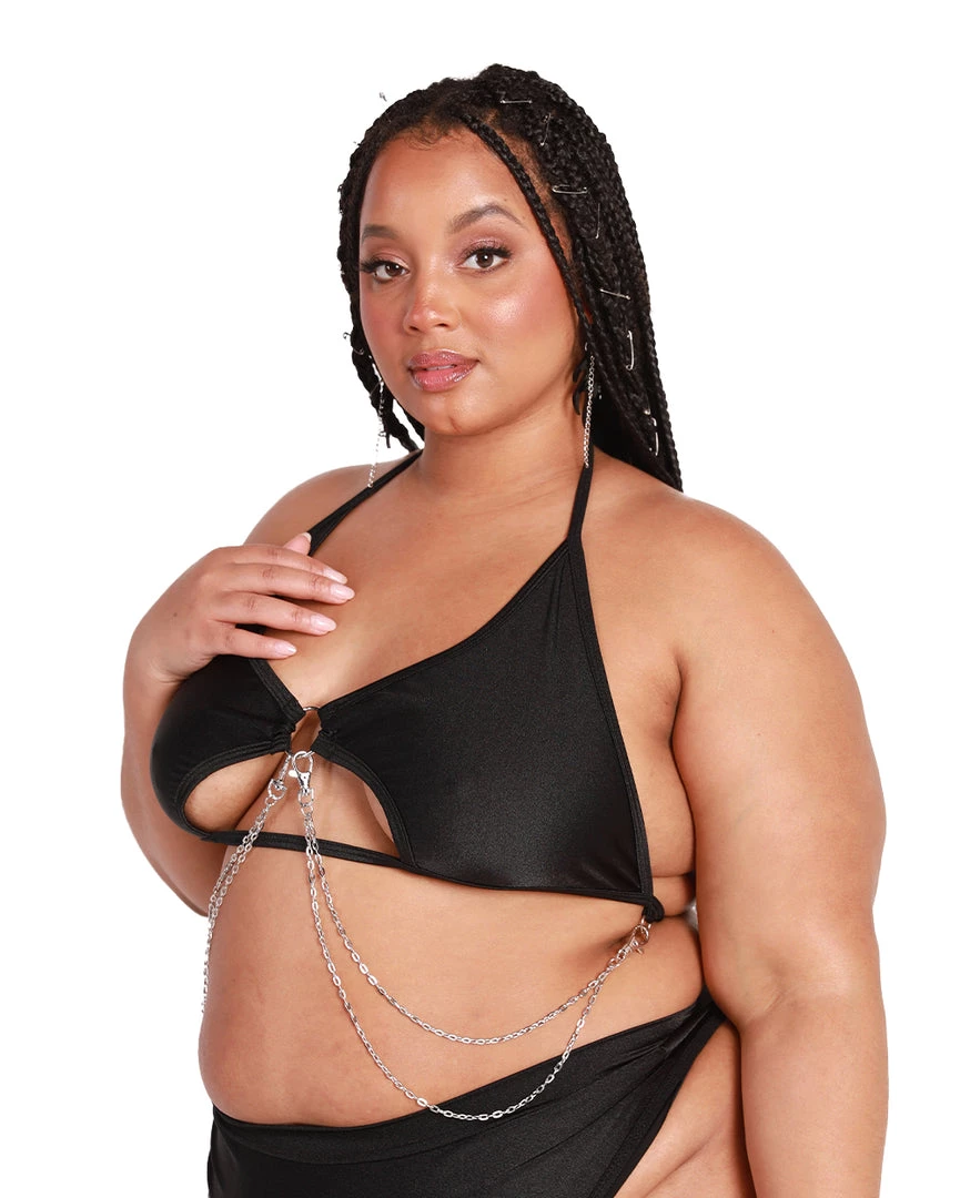 Rolita Couture X IHR Black Rebel Chain Top Clothing 15 Rolita Couture X IHR Black Rebel Chain Top Clothing