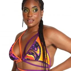 Rolita Couture Hazard Bath Butterfly Kisses Wrap Top New Arrivals