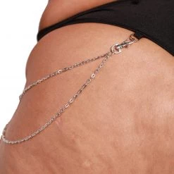 Rolita Couture X IHR Black Bootylicious Chain Thong Bottoms 34 Rolita Couture X IHR Black Bootylicious Chain Thong Bottoms