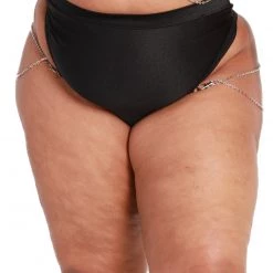 Rolita Couture X IHR Black Bootylicious Chain Thong Bottoms 33 Rolita Couture X IHR Black Bootylicious Chain Thong Bottoms