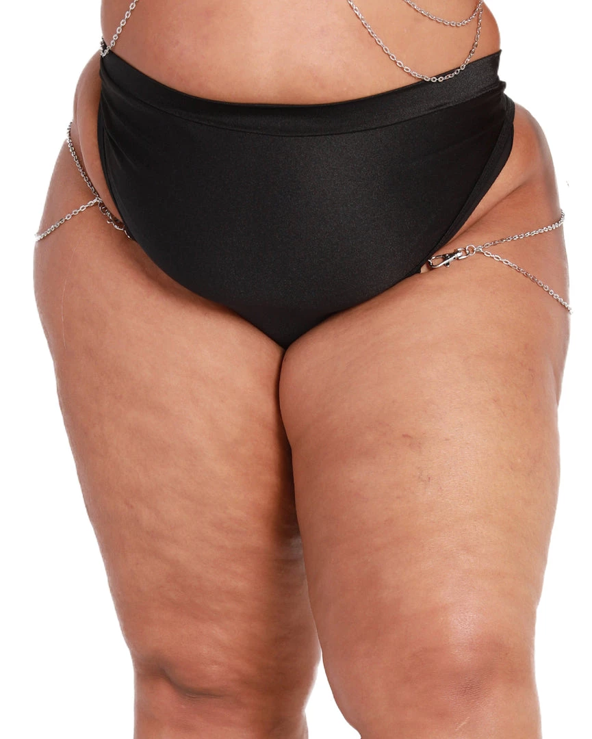 Rolita Couture X IHR Black Bootylicious Chain Thong Bottoms 16 Rolita Couture X IHR Black Bootylicious Chain Thong Bottoms