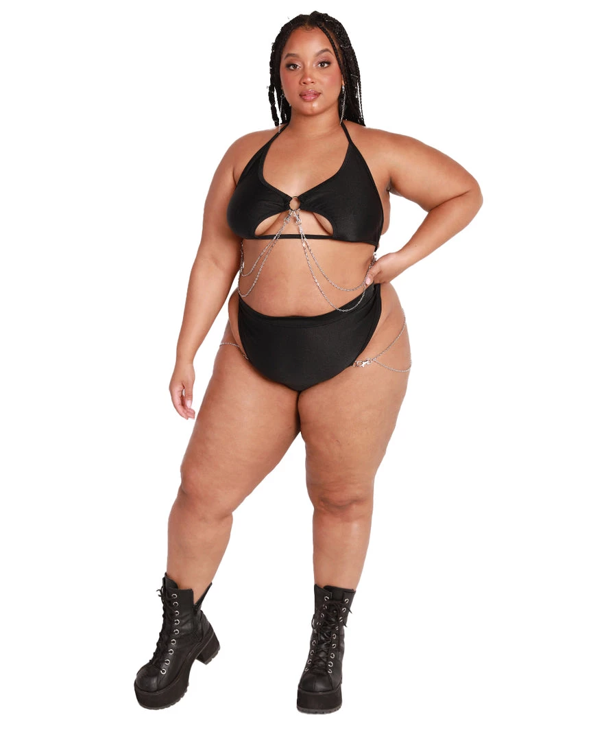 Rolita Couture X IHR Black Bootylicious Chain Thong Bottoms 18 Rolita Couture X IHR Black Bootylicious Chain Thong Bottoms