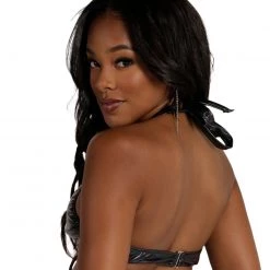 Roma X IHR Holosexual Chain Halter Top Clothing