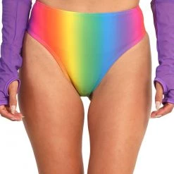 New Arrivals Roma Born This Way Rainbow Hi-Waisted Bottoms