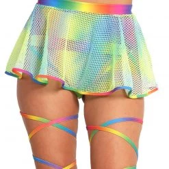 New Arrivals Roma Happy Pride Mesh Mini Skirt