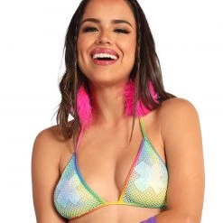 Roma Happy Pride Mesh Triangle Top