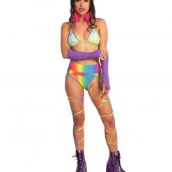 New Arrivals Roma Happy Pride Pair Of Rainbow Leg Wraps