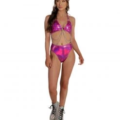 Roma X IHR Holosexual Chain Halter Top Clothing