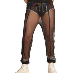 Roma Love Is Love Men's Fishnet Joggers New Arrivals