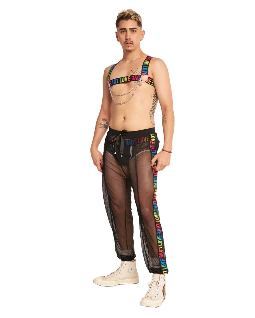 Roma Love Is Love Men's Fishnet Joggers New Arrivals 5 Roma Love Is Love Men's Fishnet Joggers New Arrivals