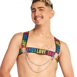 Roma Rainbow Disco Chain Harness