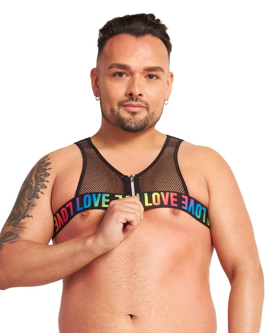 New Arrivals Roma Rainbow Disco Fishnet Harness 3 New Arrivals Roma Rainbow Disco Fishnet Harness