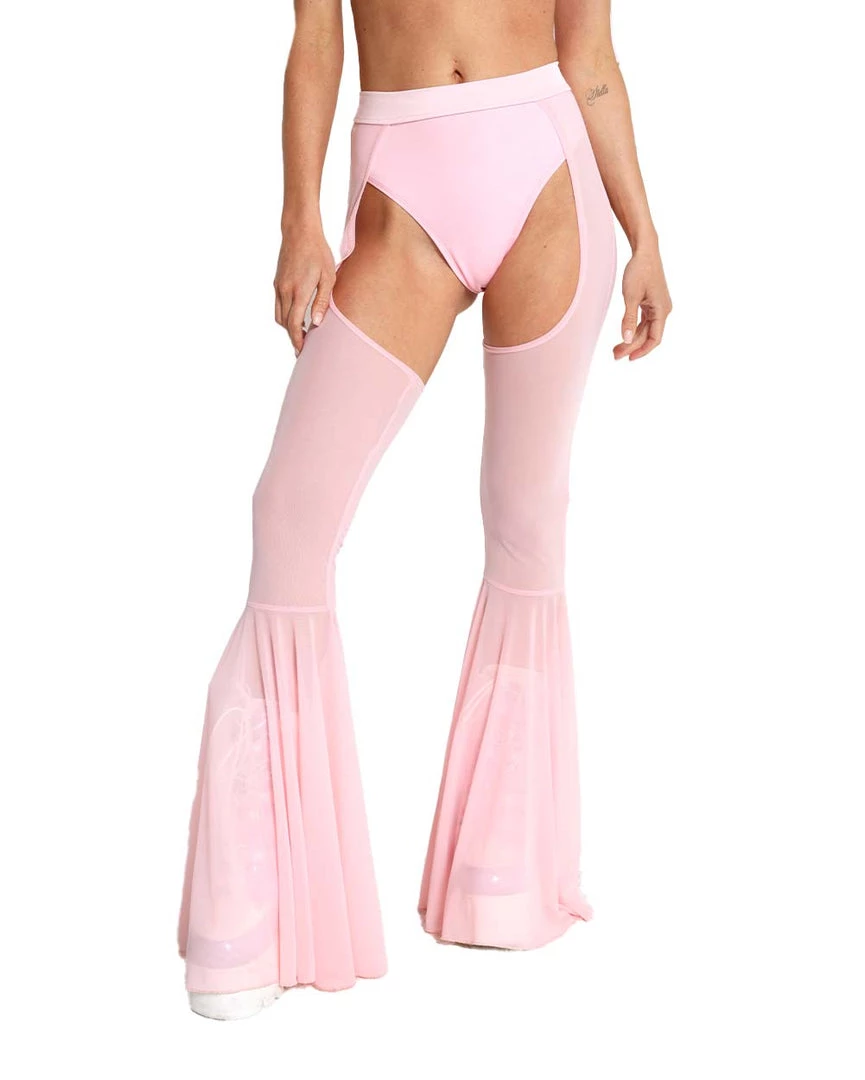 Roma Wicked Thing Mesh Bell Bottom Chaps 9 Roma Wicked Thing Mesh Bell Bottom Chaps