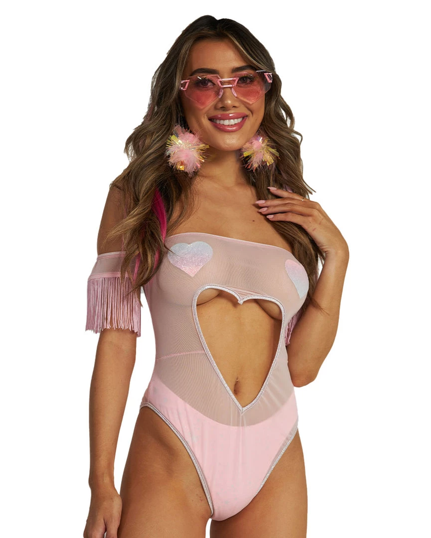 Roma X IHR Be Mine Cutout Mesh Bodysuit 3 Roma X IHR Be Mine Cutout Mesh Bodysuit