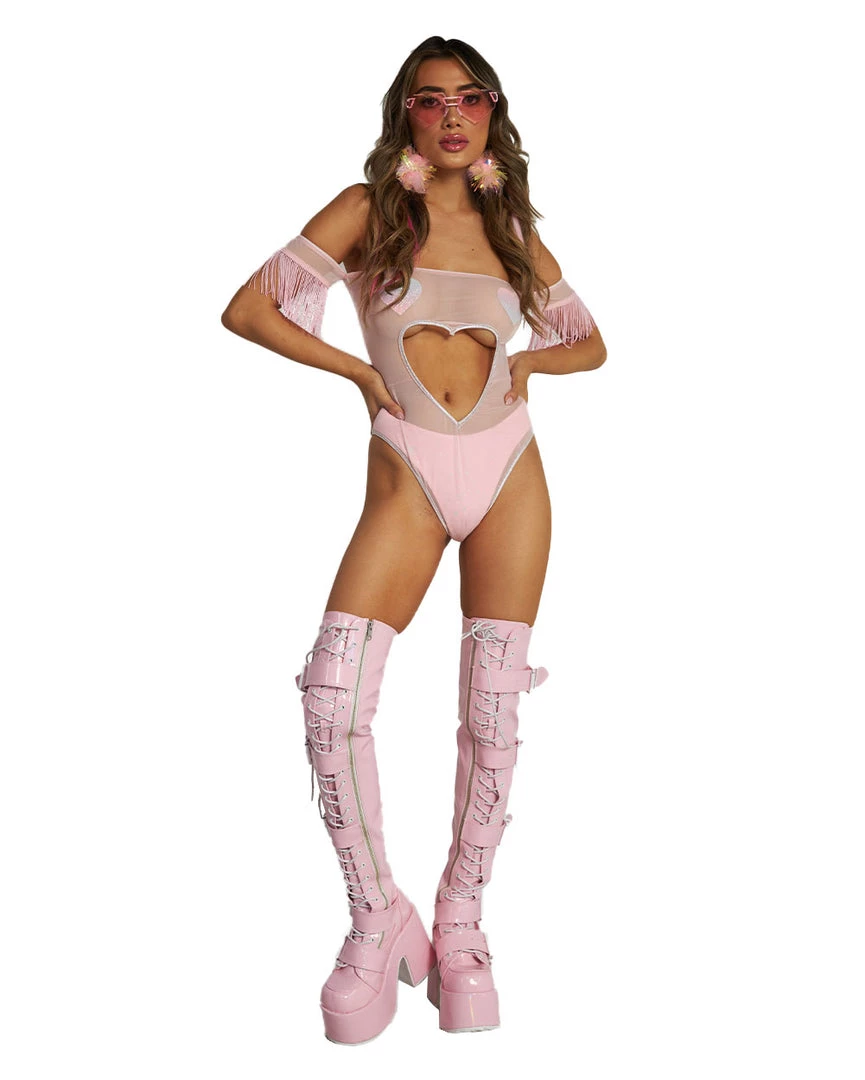 Roma X IHR Be Mine Cutout Mesh Bodysuit 5 Roma X IHR Be Mine Cutout Mesh Bodysuit